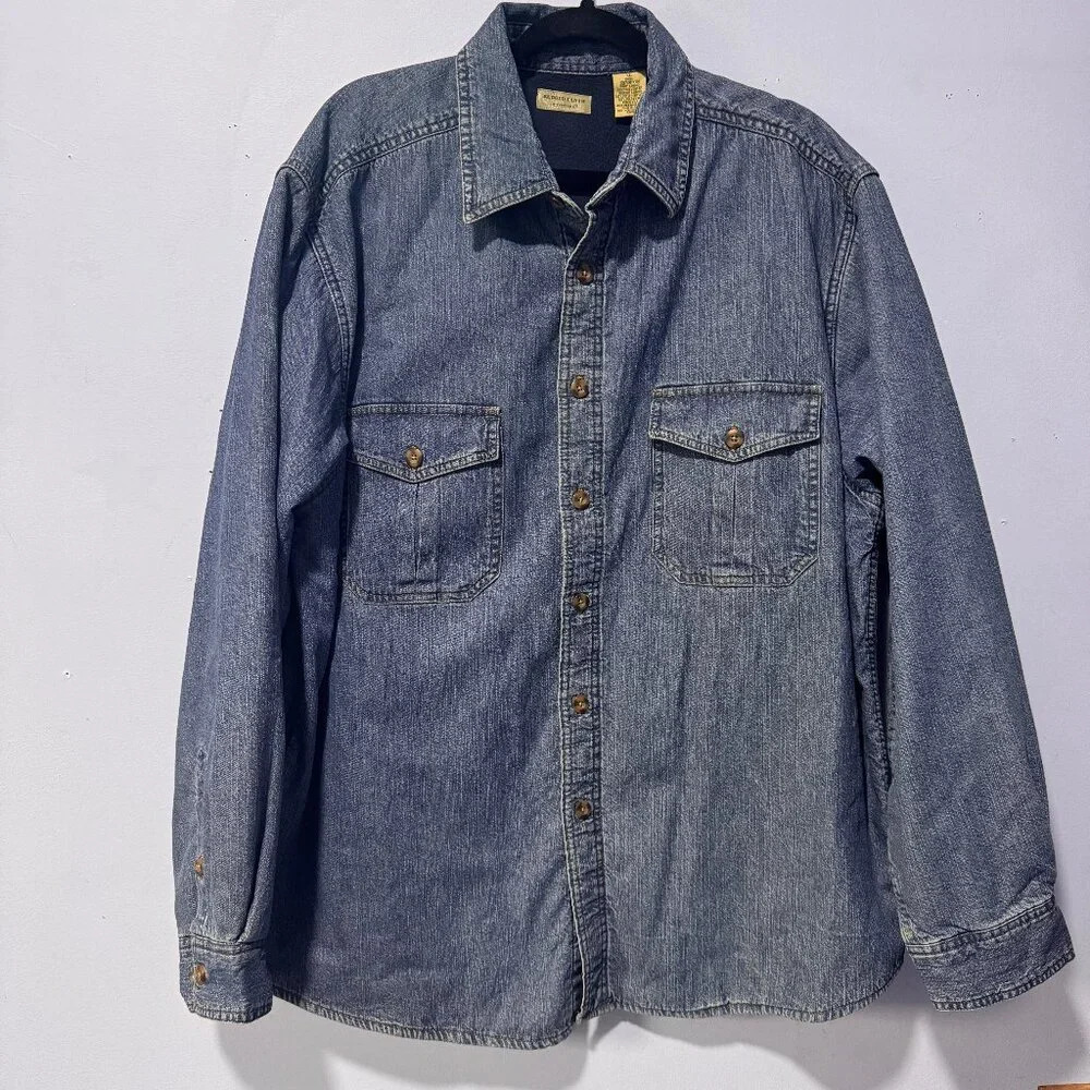 Rugged Earth Outfitters  fleece lined jean‎ shirt/jacket size XL
